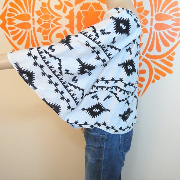 B.B. Dakota South West Batwing Blouse XS - Picture 3 of 4